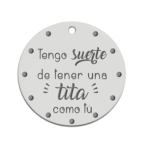 [AG3112] MI HISTORIA - ABALORIO PLATA 925MM TITA