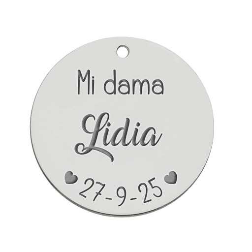 [AG3122] MI HISTORIA - ABALORIO PLATA 925MM DAMA HONOR