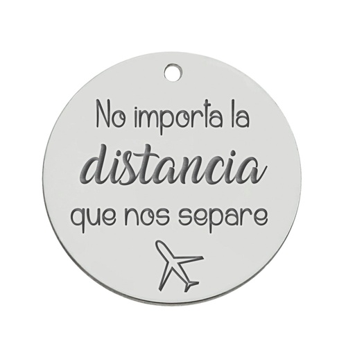 [AG3128] MI HISTORIA - ABALORIO PLATA 925MM DISTANCIA