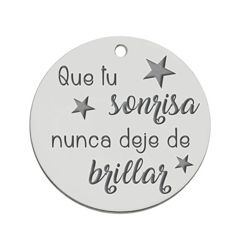 [AG3129] MI HISTORIA - ABALORIO PLATA 925MM SONRISA