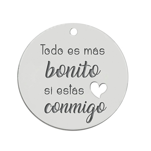 [AG3132] MI HISTORIA - ABALORIO PLATA 925MM BONITO