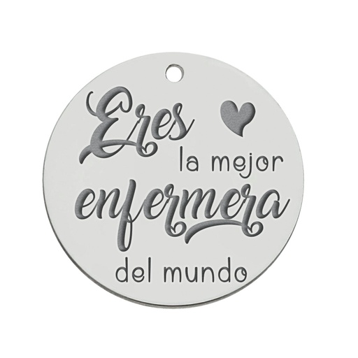 [AG3136] MI HISTORIA - ABALORIO PLATA 925MM ENFERMERA