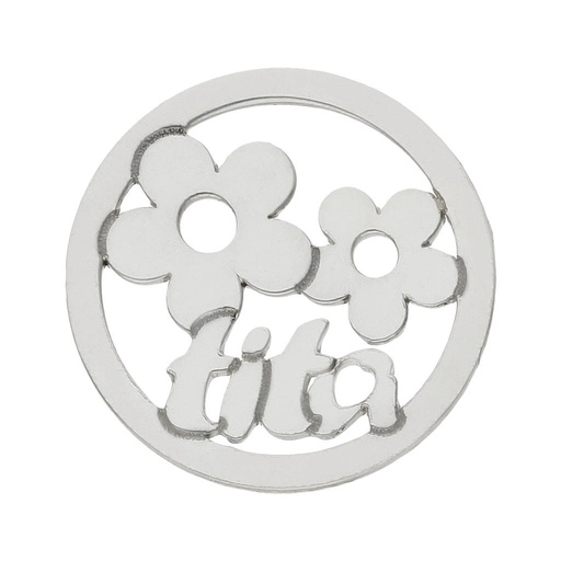 [AG3137] MI HISTORIA - ABALORIO PLATA 925MM TITA FLORES