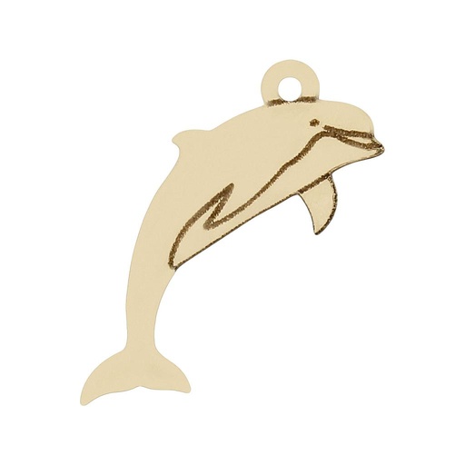 [HT264] MI HISTORIA - ABALORIO ORO 18KL DELFIN