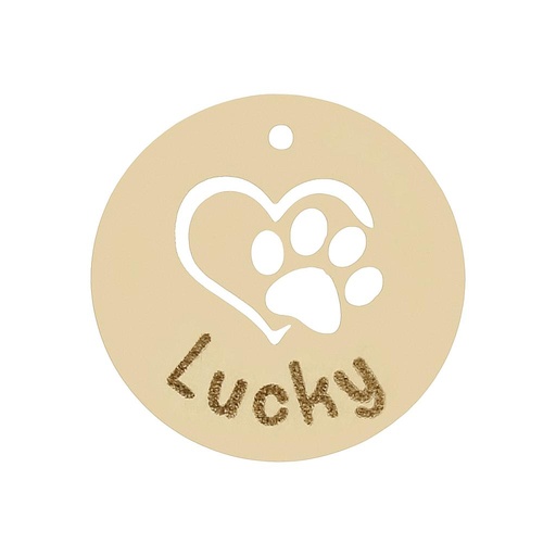 [HT265] MI HISTORIA - ABALORIO ORO 18KL HUELLA