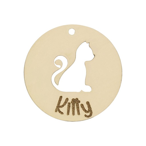 MI HISTORIA - ABALORIO ORO 18KL GATO