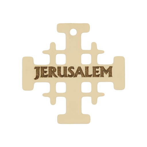 [HT272] MI HISTORIA - ABALORIO ORO 18KL JERUSALEM