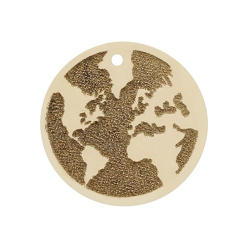 [HT277] MI HISTORIA - ABALORIO ORO 18KL MUNDO