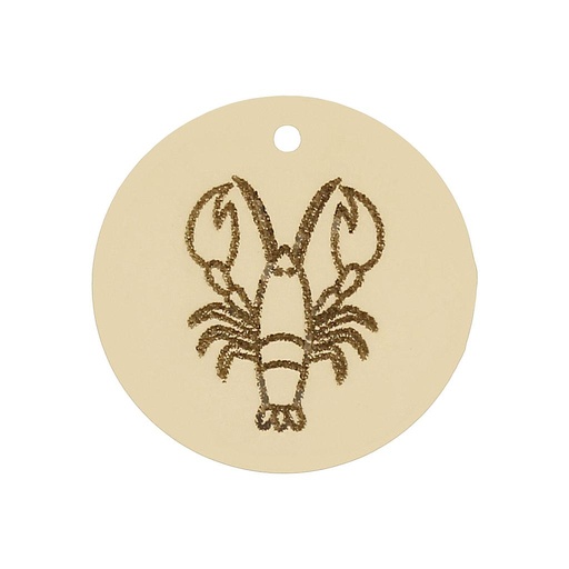 [HT285] MI HISTORIA - ABALORIO ORO 18KL HOROSCOPO CANCER