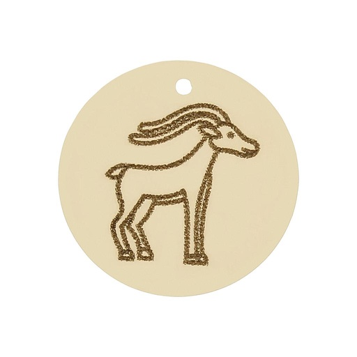 [HT291] MI HISTORIA - ABALORIO ORO 18KL HOROSCOPO CAPRICORNIO