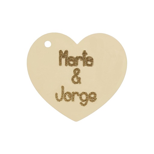 [HT299] MI HISTORIA - ABALORIO ORO 18KL CORAZON