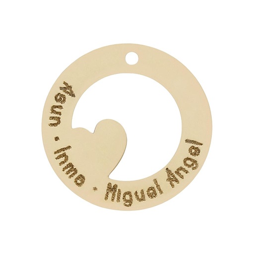 [HT302] MI HISTORIA - ABALORIO ORO 18KL CIRCULO