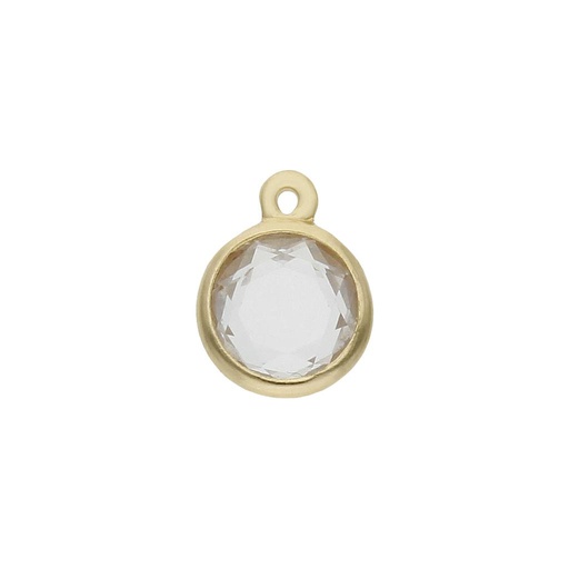 [HT303] MI HISTORIA - ABALORIO ORO 18KL CIRCONITA