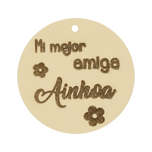 [HT318] MI HISTORIA - ABALORIO ORO 18KL AMIGA