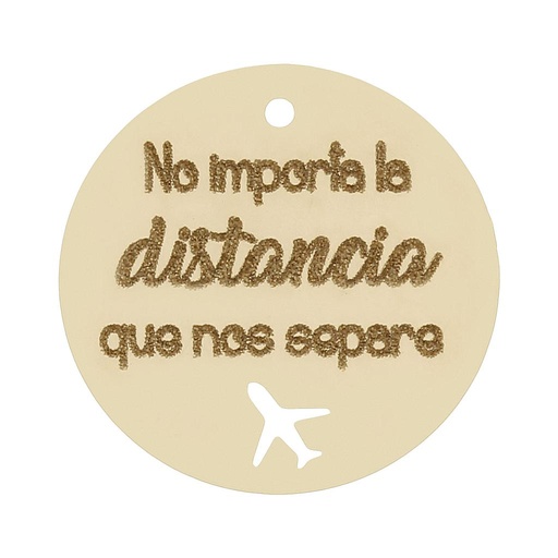 [HT328] MI HISTORIA - ABALORIO ORO 18KL DISTANCIA