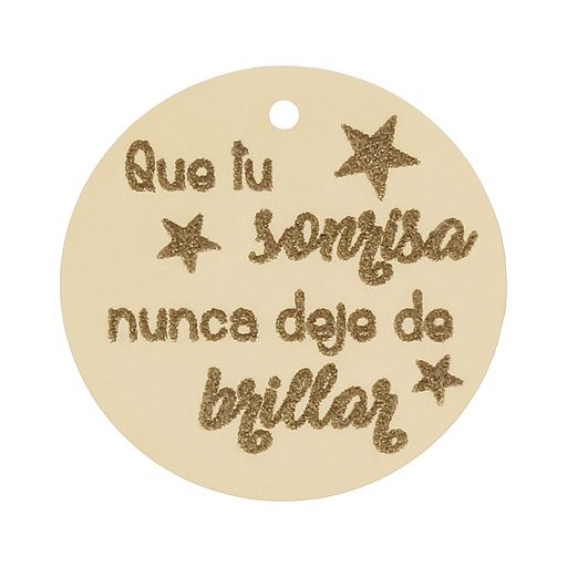 [HT329] MI HISTORIA - ABALORIO ORO 18KL SONRISA