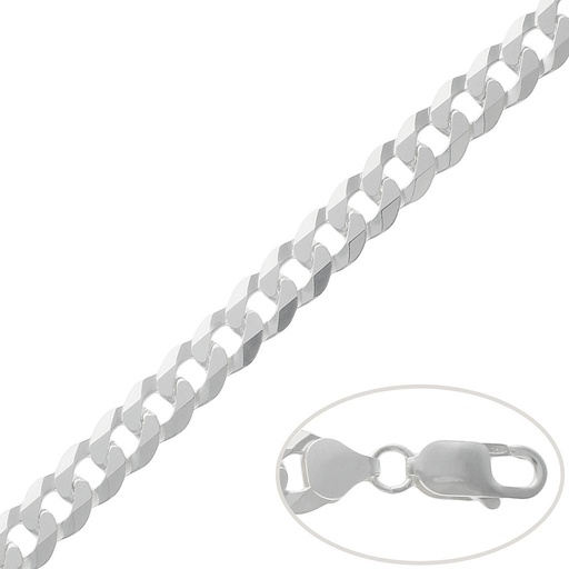 CADENA PLATA 925MM BARBADA - 9MM