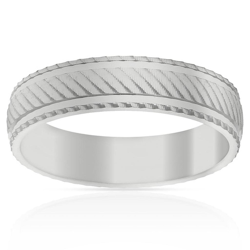 ALIANZA PLATA 925MM TALLADA - 5MM