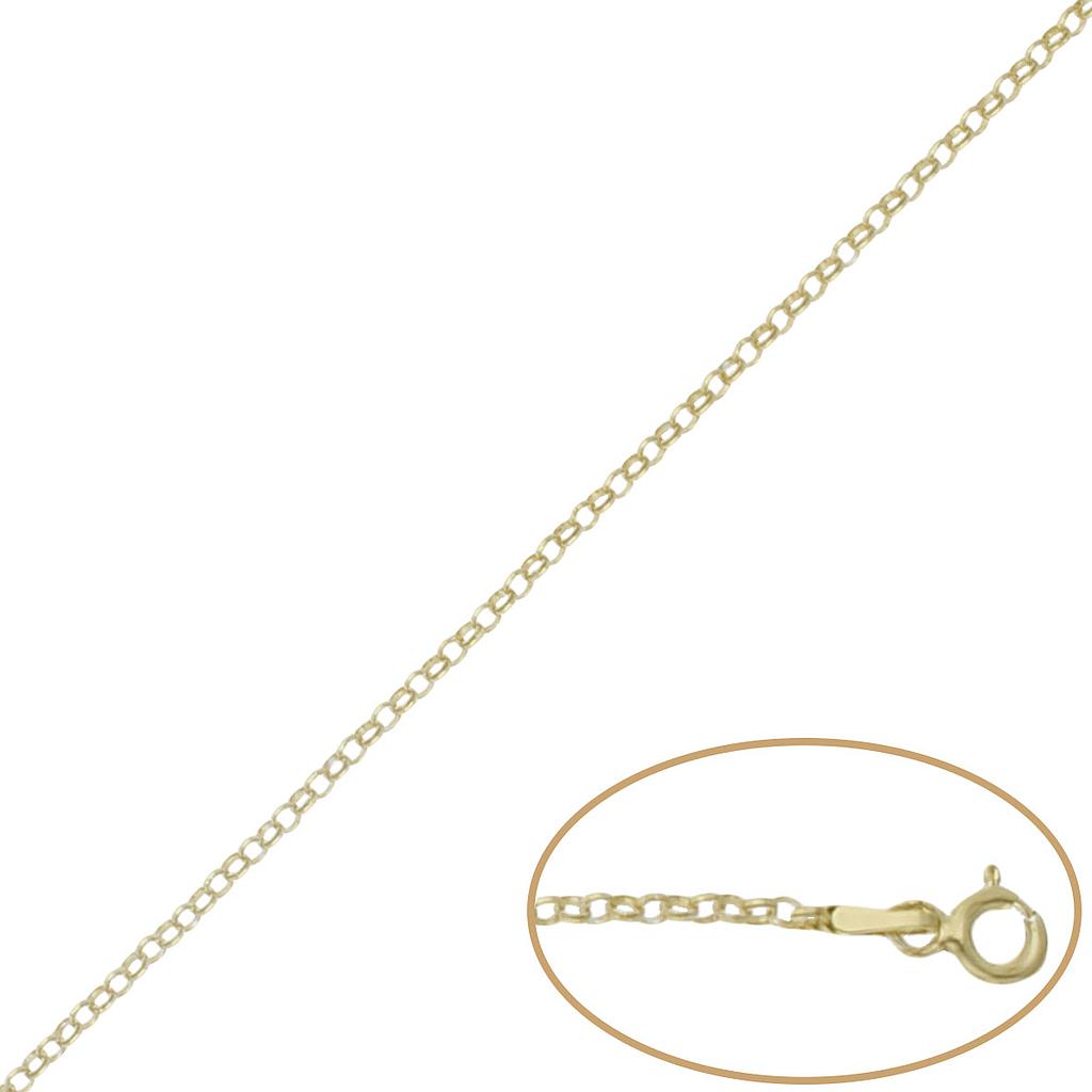 CADENA ROLOT PLATA CHAPADA ORO - 1.80MM