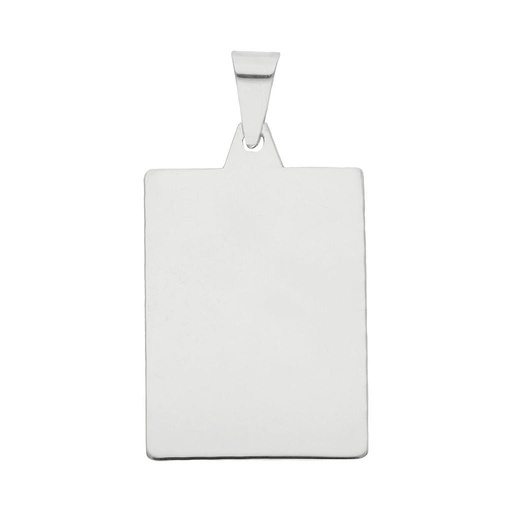 [AG4003] PLACA PLATA 925MM RECTANGULAR PEQUEÑA - 20x27MM