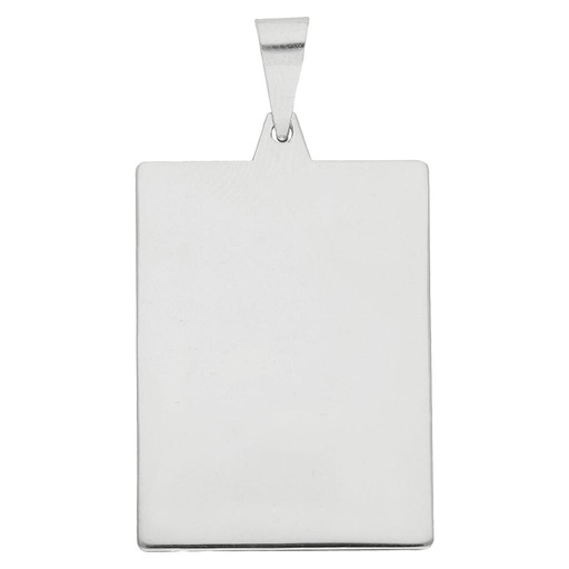 [AG4005] PLACA PLATA 925MM RECTANGULAR GRANDE - 24x32MM