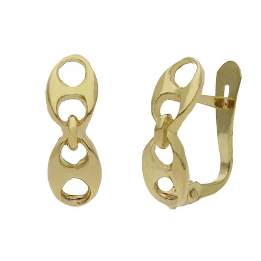 [P1494] PENDIENTES ORO 18KL CALABROTE