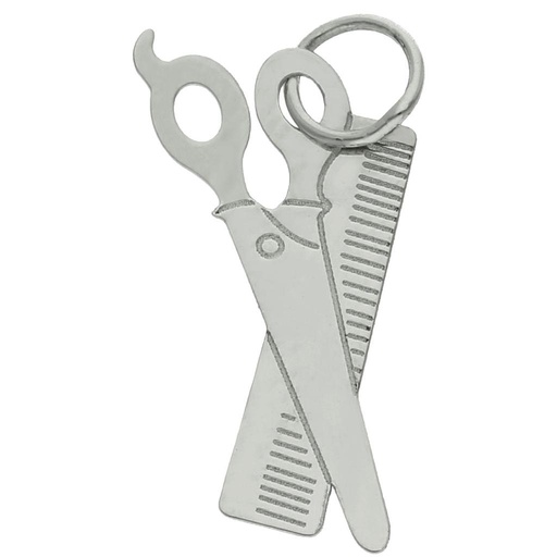 [AG3139] MI HISTORIA - ABALORIO PLATA 925MM TIJERAS + PEINE