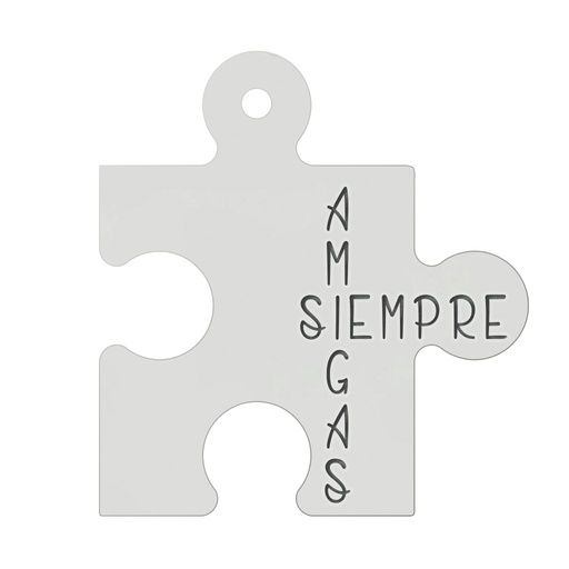 [AG3138] MI HISTORIA - ABALORIO PLATA 925MM PIEZA PUZZLE