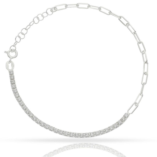 [AG309] PULSERA PLATA 925MM CIRCONITAS