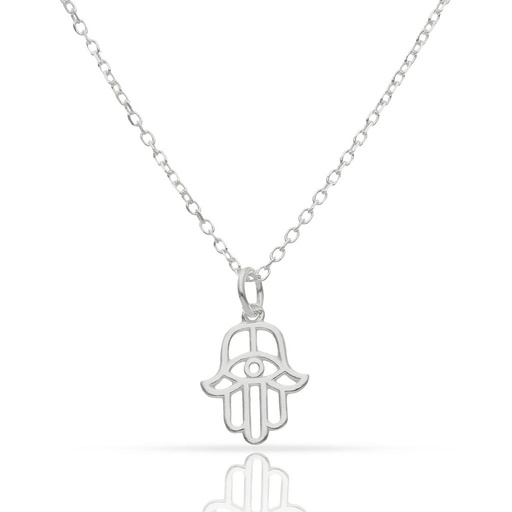 [AG677] GARGANTILLA PLATA 925MM MANO DE FATIMA