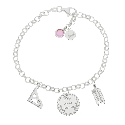 [AG3218] PULSERA MI HISTORIA PLATA 925MM PROFE