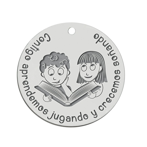 [AG3146] MI HISTORIA - ABALORIO PLATA 925MM CONTIGO APRENDEMOS