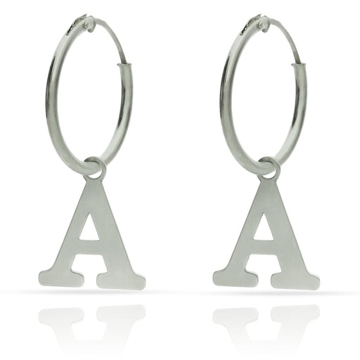 [AG1733] AROS PLATA 925MM LETRA - 12MM