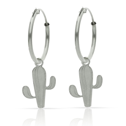 AROS PLATA 925MM CACTUS - 12MM