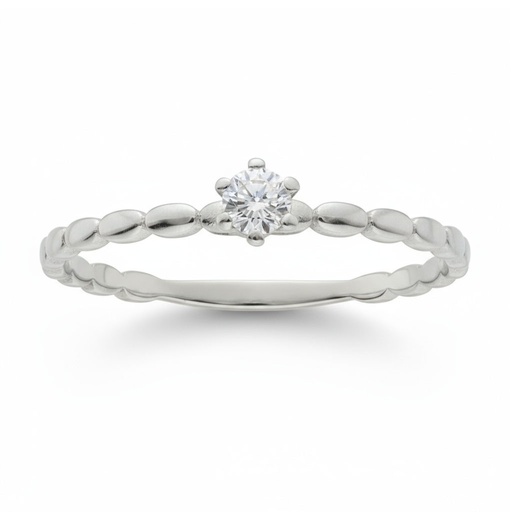 SORTIJA ORO BLANCO 18KL DIAMANTE