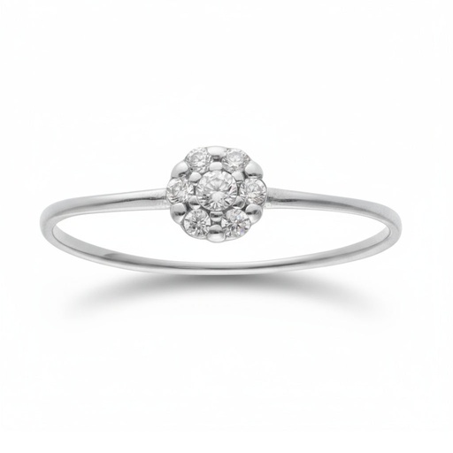 SORTIJA ORO BLANCO 18KL DIAMANTES