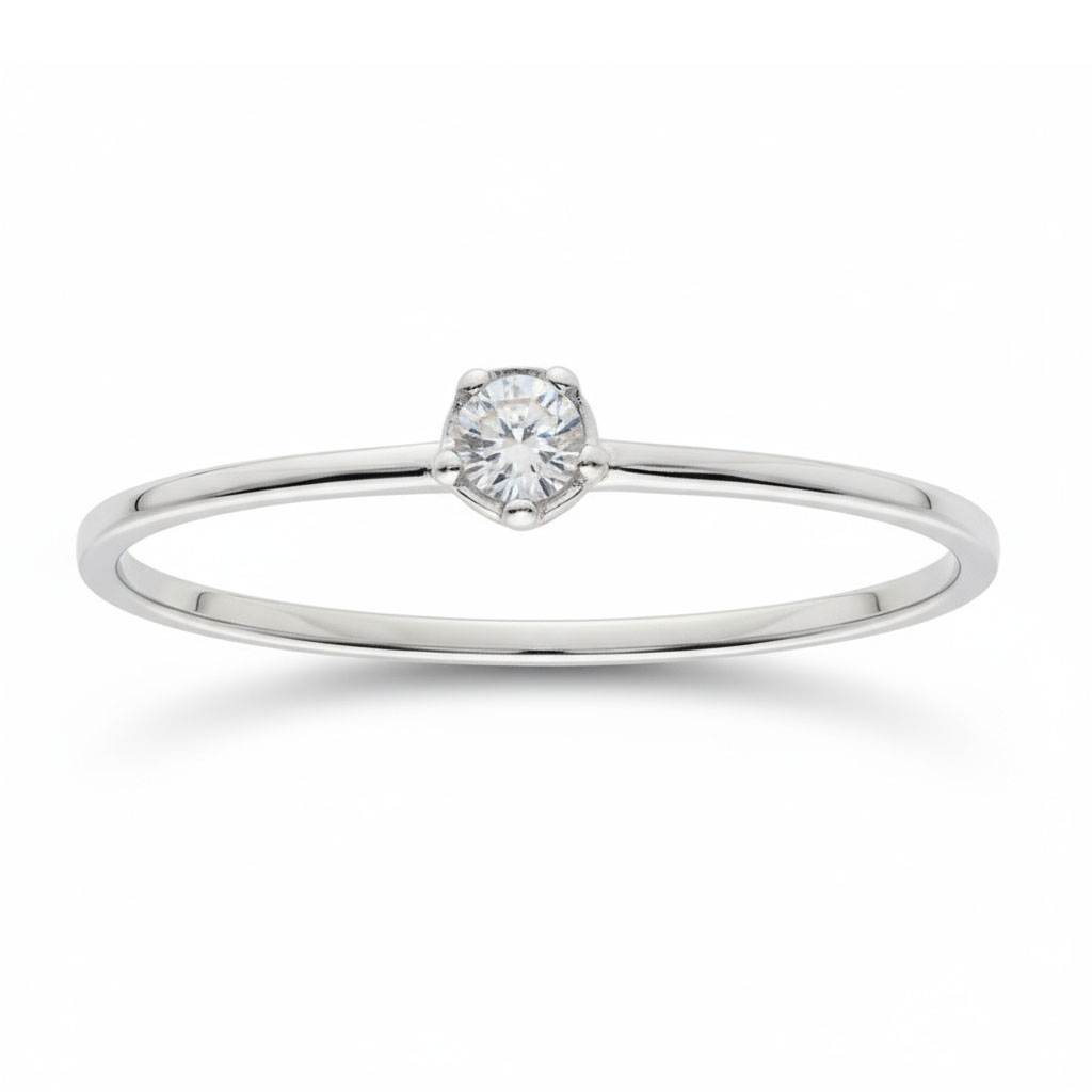 SORTIJA ORO BLANCO 18KL DIAMANTE