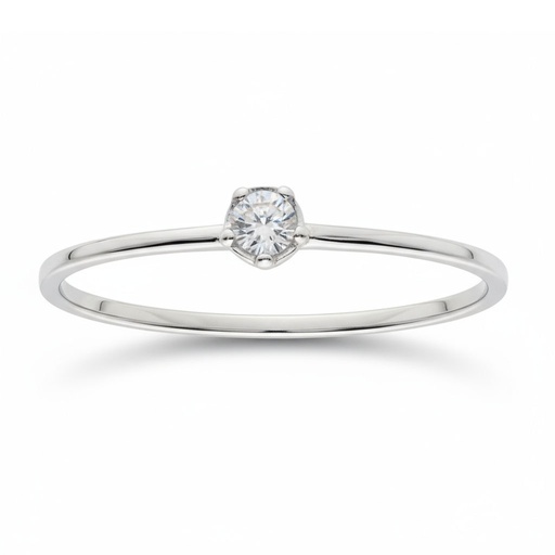 SORTIJA ORO BLANCO 18KL DIAMANTE