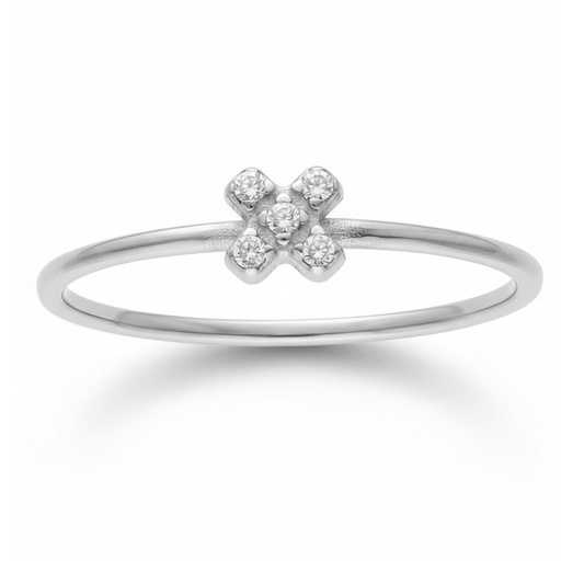 SORTIJA ORO BLANCO 18KL DIAMANTES