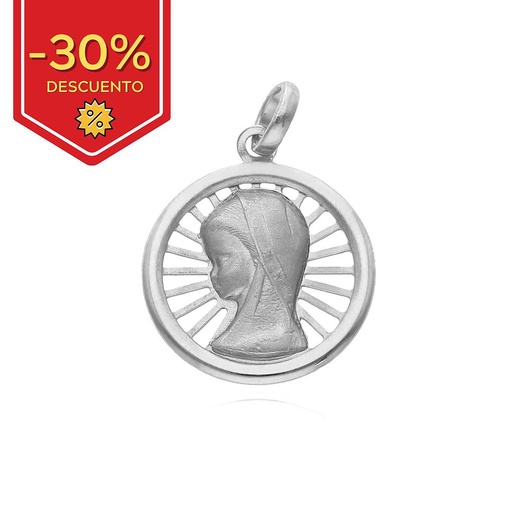 [AG4032] MEDALLA PLATA 925MM VIRGEN NIÑA - 18MM