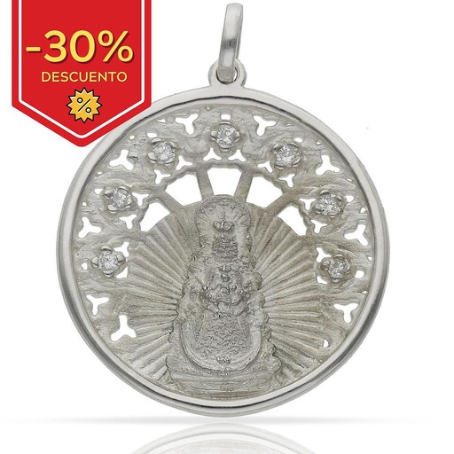 [AG4029] MEDALLA PLATA 925MM V. DEL ROCIO - 30MM