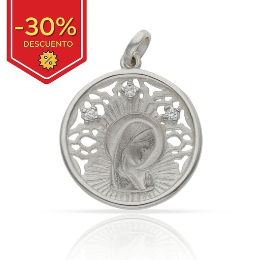[AG4026] MEDALLA PLATA 925MM VIRGEN NIÑA - 22MM