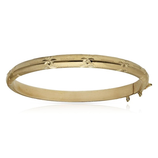 CAÑA ORO 18KL TALLADA ESTRELLA - 6MM