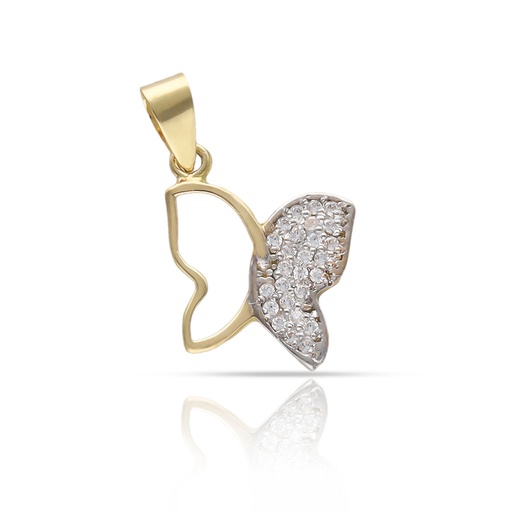 [GL28] COLGANTE ORO 18KL MARIPOSA