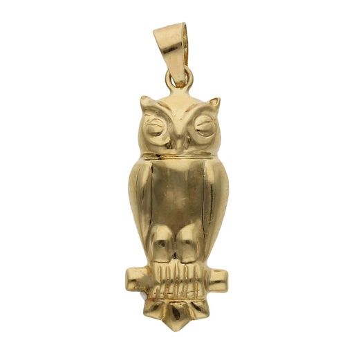 [GL16] COLGANTE ORO 18KL BUHO