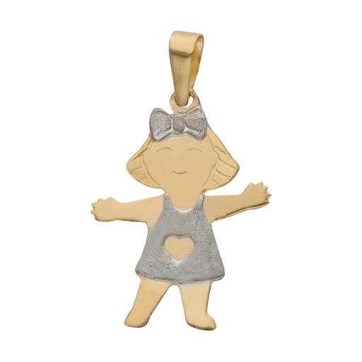 [GL23] COLGANTE ORO 18KL NIÑA PEQUEÑA