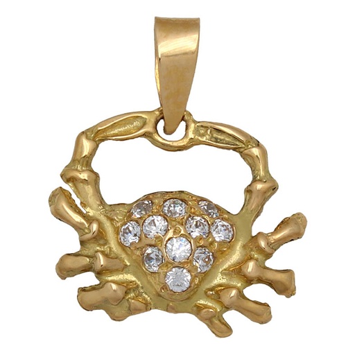 [GL38] COLGANTE ORO 18KL HOROSCOPO CANCER