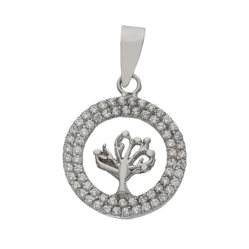 [GL71] COLGANTE ORO BLANCO 18KL ARBOL DE LA VIDA