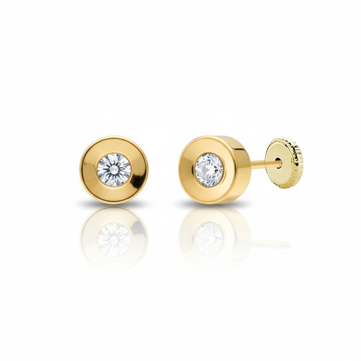 [P12A] PENDIENTES ORO 18KL REDONDOS