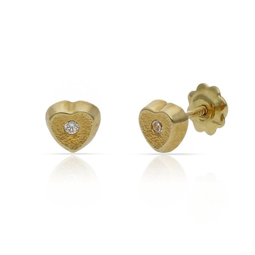 [P83A] PENDIENTES ORO 18KL CORAZON